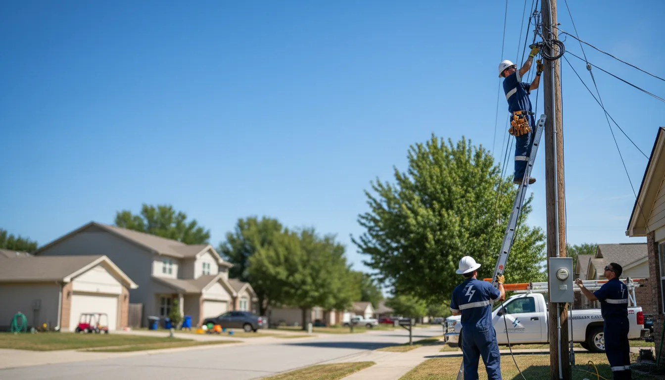 Residential electrician providing installation services in Trenton, OH